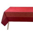 Coated tablecloth Voyage Iconique Red 69"x69" 100% cotton, , hi-res image number 2