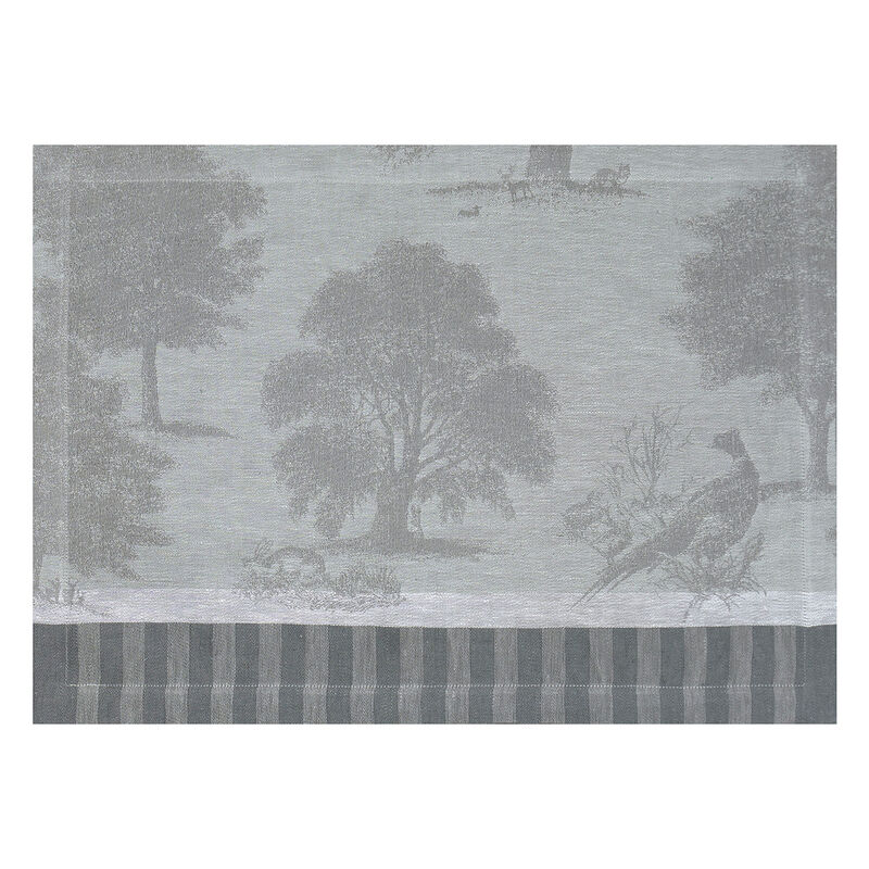 Placemat Souveraine  Silver 20"x14" 100% linen, , hi-res