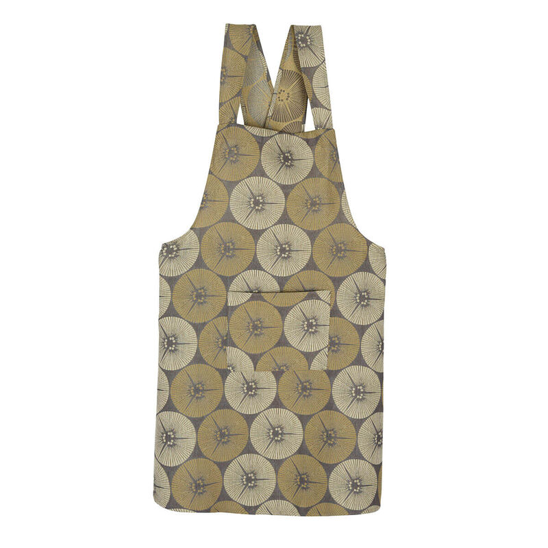 Apron Yukata Beige  100% cotton, , hi-res
