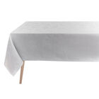 Tablecloth Tivoli Pearl 69"x69" 100% linen, , hi-res image number 0
