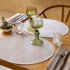 Placemat Club Losanges Beige Ø16 89% cotton / 11% linen, , hi-res image number 0