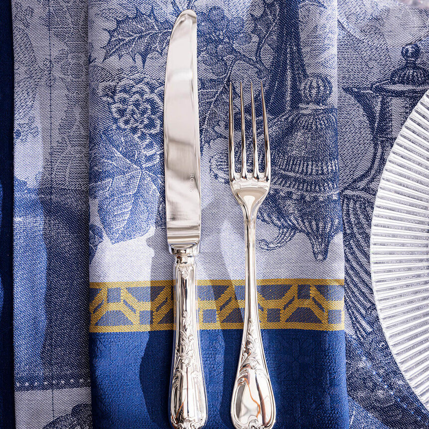 Napkin Festin Blue 22"x22" 100% cotton, , hi-res image number 0