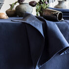 Napkin Slow Life re-use Blue 17"x19" 52% Cotton, 45% Recycled Polyester, 3% Other fibres, , hi-res image number 0