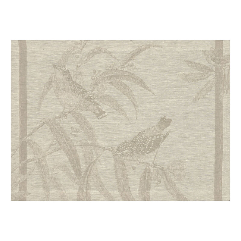 Placemat Volière Beige 21"x15" 100% linen, , hi-res image number 0