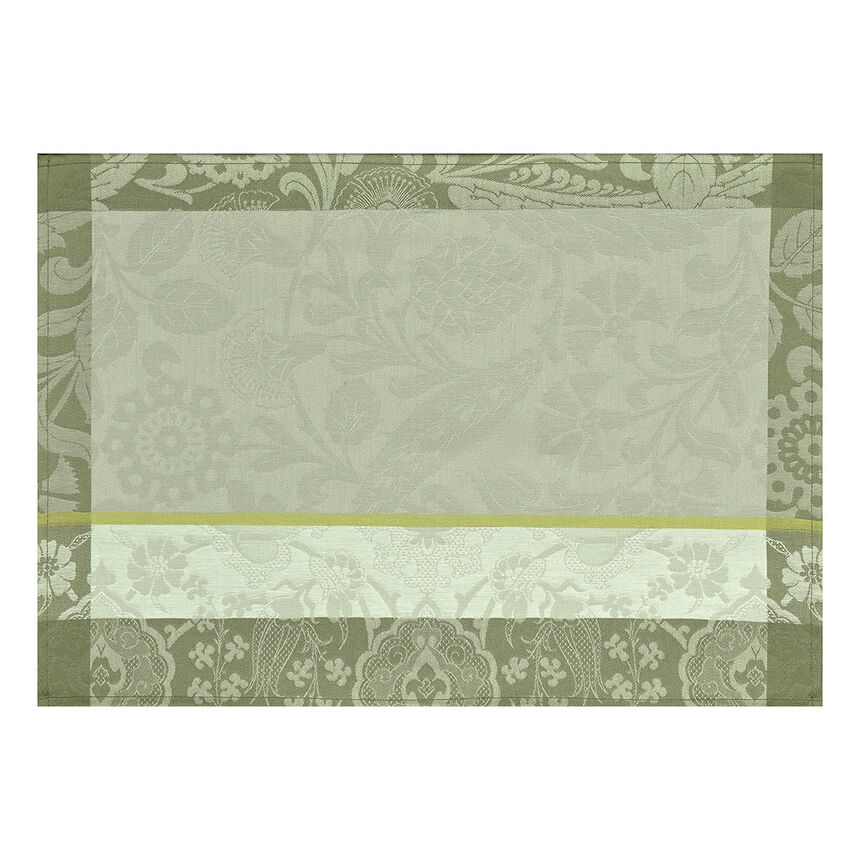 Coated placemat Voyage Iconique Green 20"x14" 100% cotton, , hi-res image number 1