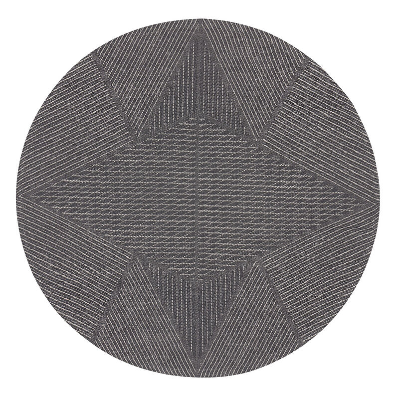Placemat Club Etoile Meandres Ø15" 89% cotton / 11% linen, , hi-res image number 0