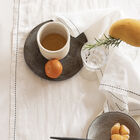 Tablecloth Nuances White 59"x59" 50% cotton - 50 % linen, , hi-res image number 1