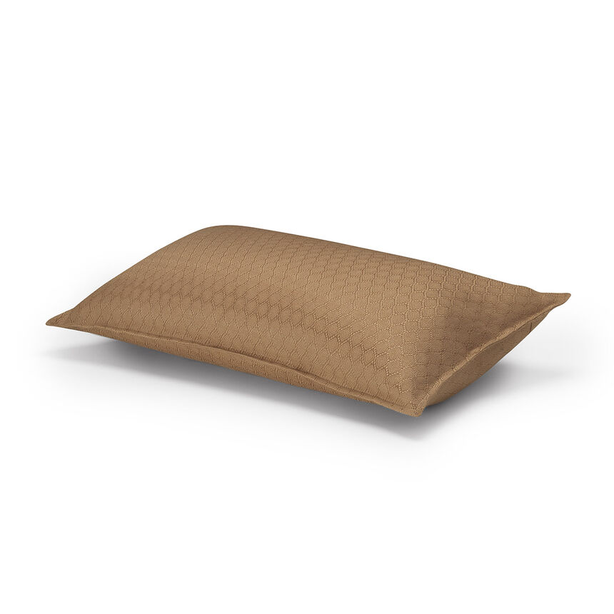 Cushion cover Portofino G&eacute;o Brown 20"x12" 100% linen, , hi-res image number 3