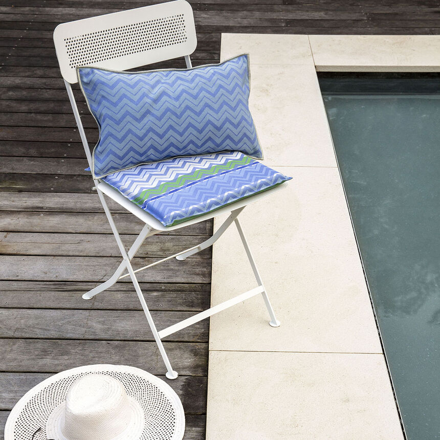 Cushion cover Color Rock Denim 12"x20" Acrylic, , hi-res image number 0