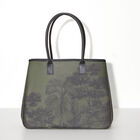Shoulder bag Paysage Green  100% cotton, acrylic coating. Garnish: Cattle leather, , hi-res image number 0