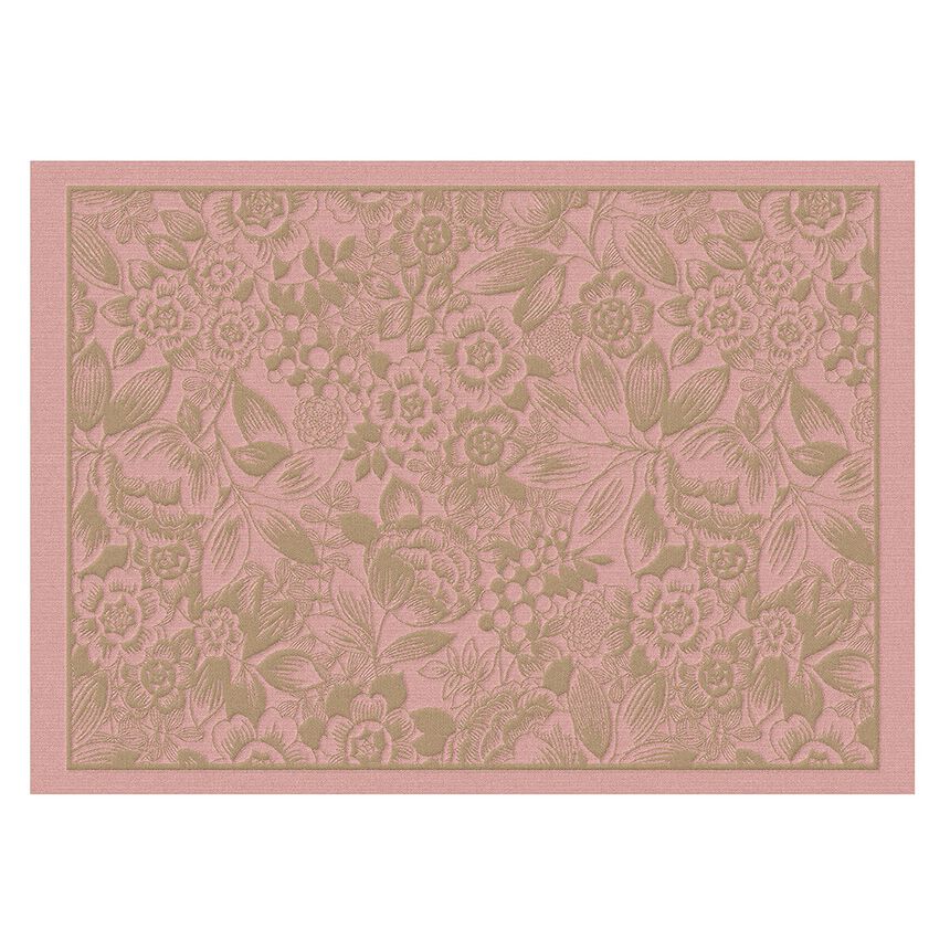 Coated placemat Osmose Florale Aspen 20"x14" 100% cotton, , hi-res image number 1