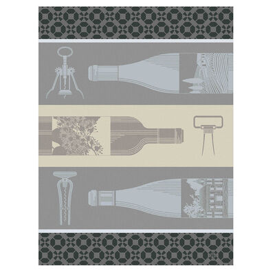 Tea towel Vin en Bouteille White 24"x31" 100% cotton