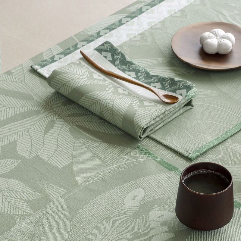 Napkin Nature Sauvage Green 23"x23" 100% cotton, , hi-res