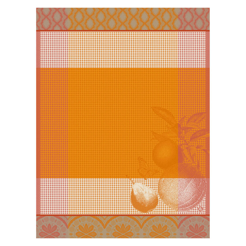 Hand towel Arrière-Pays Orange 24"x31" 100% cotton, , hi-res image number 0