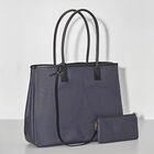 Shoulder bag Palme Blue  100% cotton, acrylic coating. Garnish: Cattle leather, , hi-res image number 4