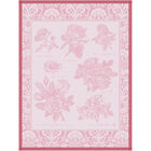 Tea towel Jardin des roses Pink 60x80 100% cotton, , hi-res image number 0
