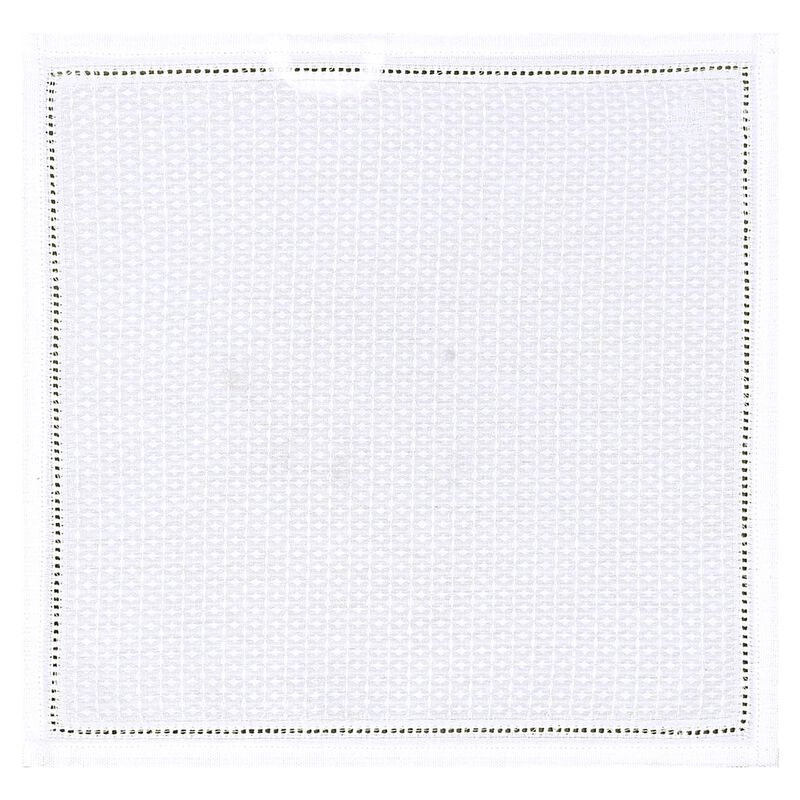 Washcloth Volupté White 12"x12" 100% cotton, , hi-res