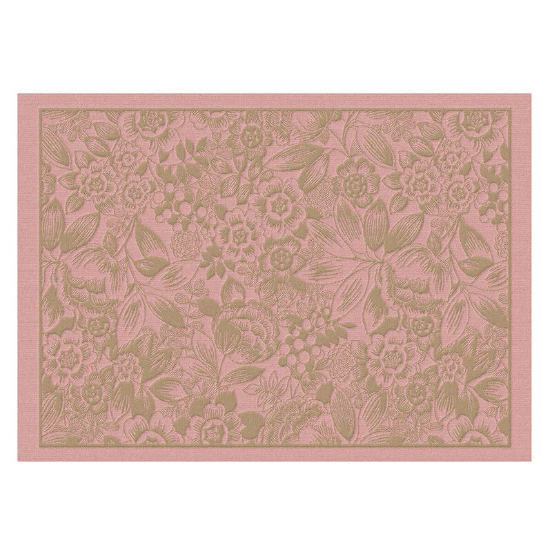 Coated placemat Osmose Florale Aspen 20"x14" 100% cotton, , hi-res image number 1