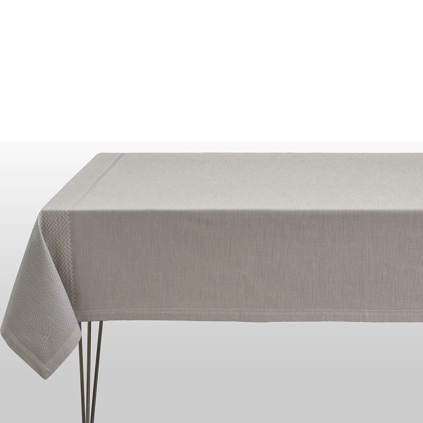Tablecloth Slow Life Metal 150x150 89% cotton / 11% linen, , hi-res image number 1