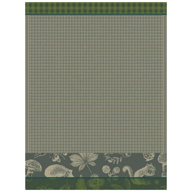 Hand towel Dans les bois Green 24"x31" 100% cotton, , hi-res image number 0