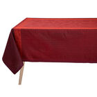 Tablecloth Ottomane Burgundy 69"x69" 100% linen, , hi-res image number 2