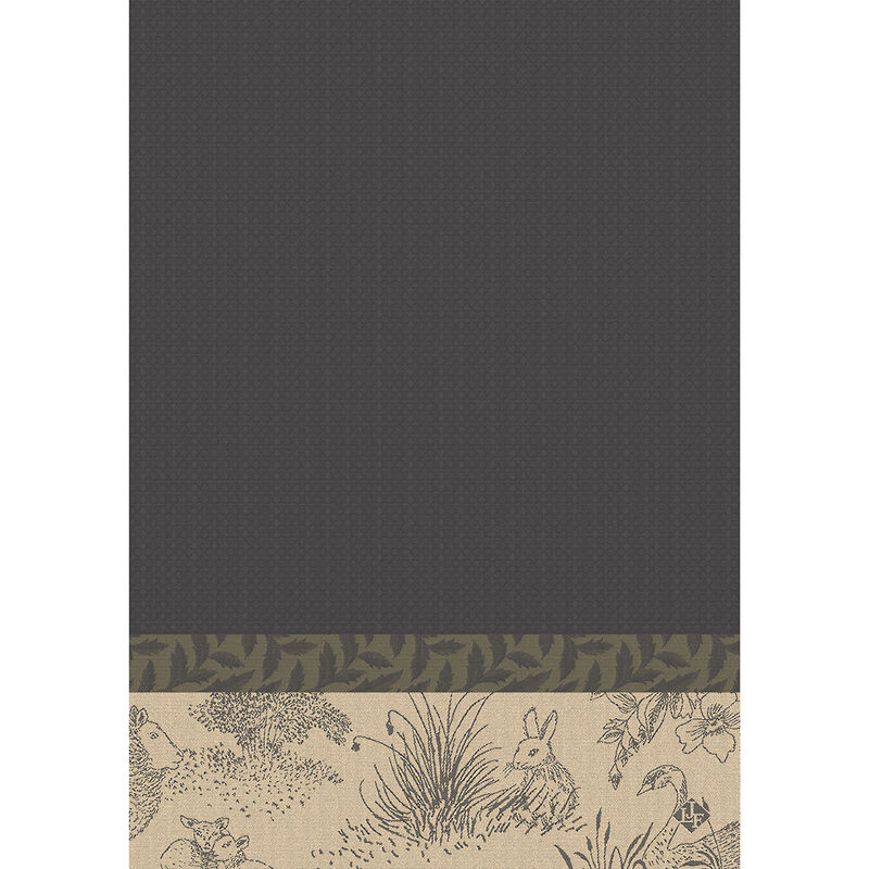 Hand towel Jos&eacute;phine Grey 21"x15" 100% cotton, , hi-res image number 0