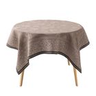 Tablecloth Romance Pink 69"x69" 100% linen, , hi-res image number 3