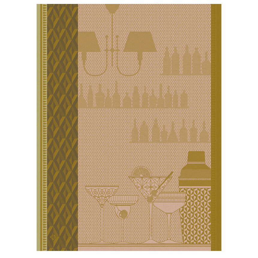 Torchon Ambiance Cocktail Pamplemousse 60x80 100% coton, , hi-res image number 0