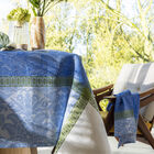 Tablecloth Escapade Tropicale Blue 47"x47" 100% linen, , hi-res image number 4