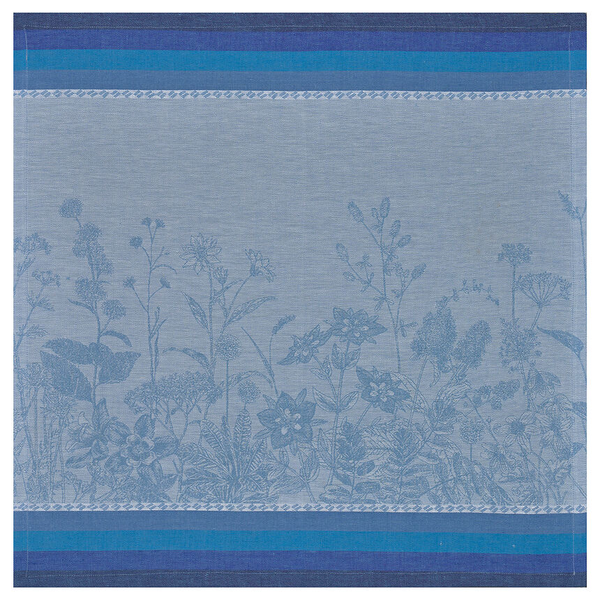 Napkin Instant Bucolique Blue 58x58 100% linen, , hi-res image number 1