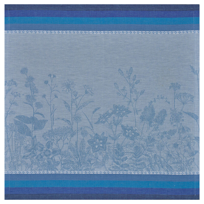 Napkin Instant Bucolique Blue 23"x23" 100% linen, , hi-res image number 1