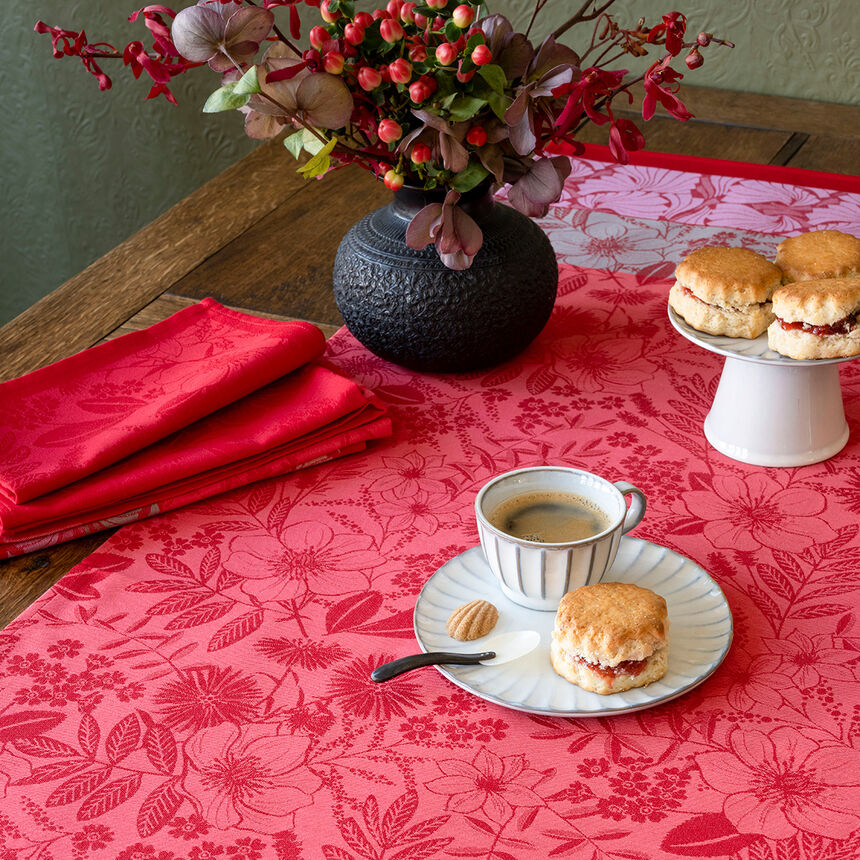 Napkin Cottage Red 20"x20" 100% cotton, , hi-res image number 0