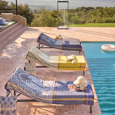 Beach towel Palmeraie Yellow 100x200 100% cotton