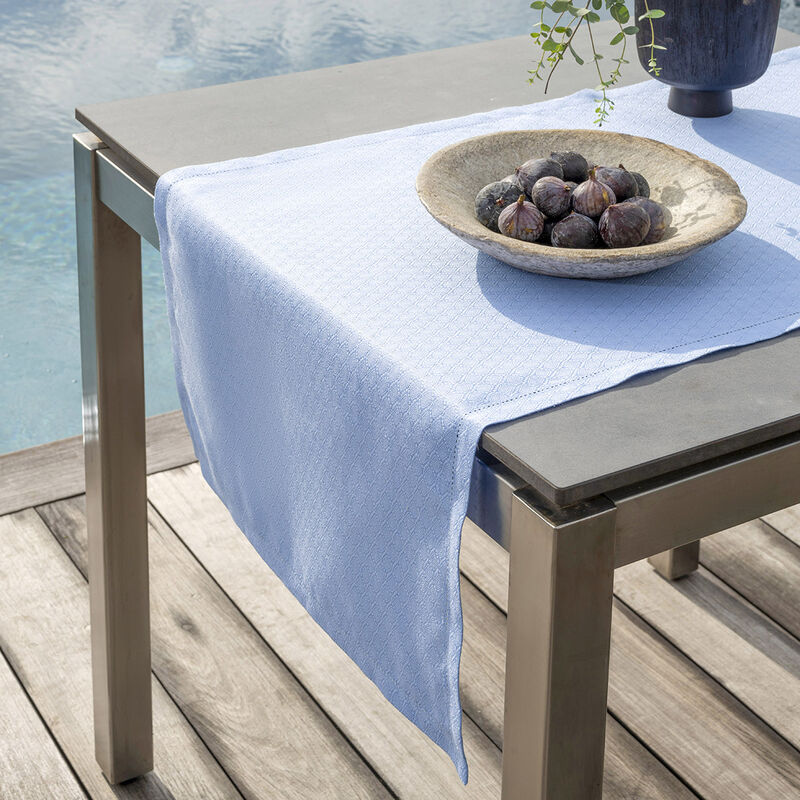 Chemin de table Portofino Géo Mare 50x150 100% lin, , hi-res image number 0