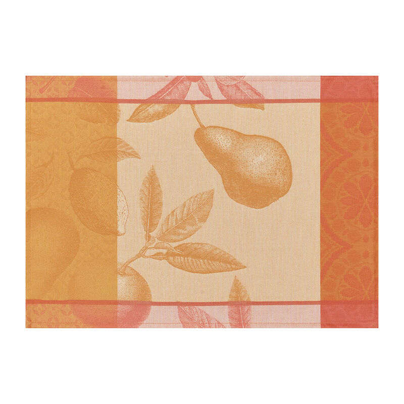 Coated placemat Arrière-pays Coated Orange 20"x14" 100% cotton, , hi-res image number 1