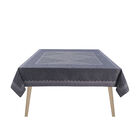 Tablecloth Club Blue 59"x59" 89% cotton / 11% linen, , hi-res image number 2