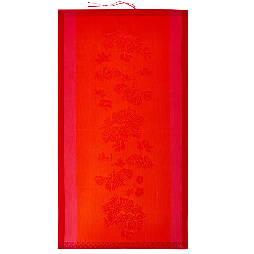 Beach towel Mono&iuml; Red 100x200 100% cotton, , hi-res image number 3