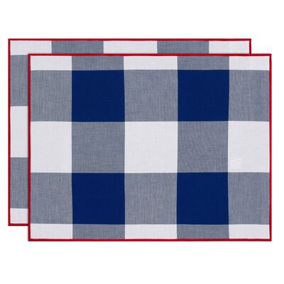 Box Set 2 Placemats Elysée Tricolor 19"x14" 100% cotton