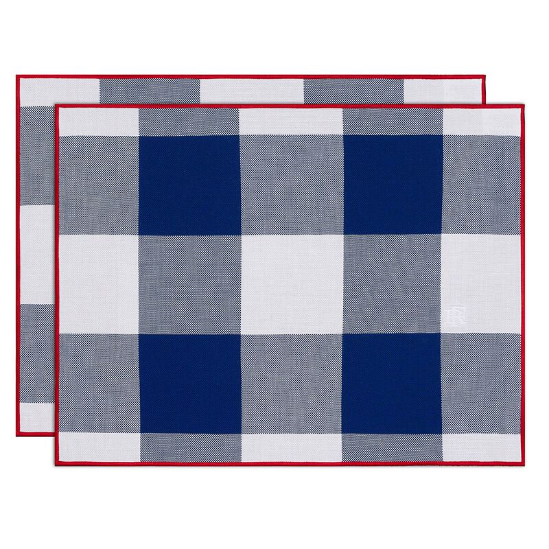 Box Set 2 Placemats Elysée Tricolor 19"x14" 100% cotton, , hi-res