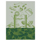 Tea towel Veloutés d'orties Green 24"x31" 90% Cotton, 10% Lyocell, , hi-res image number 1