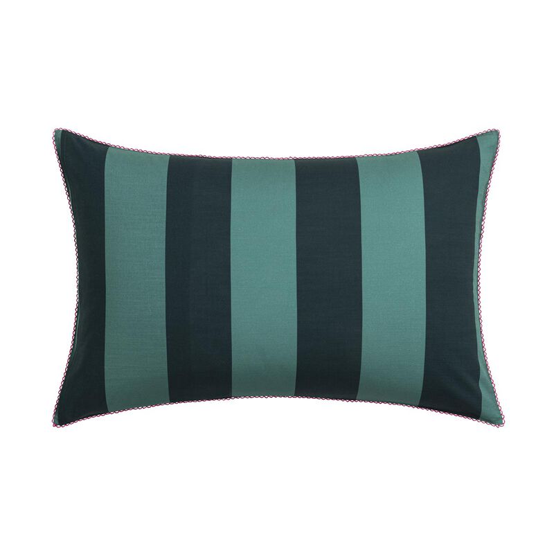 Pillowcase Vagabonde Green 16"x31" 100% cotton, , hi-res image number 3