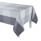 Coated tablecloth Fleurs de Kyoto Mist 69"x69" 100% cotton, , hi-res image number 0