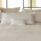 2 Pillowcases H&ocirc;tel particulier Grey 22"X42"King,Pair 50% cotton - 50 % linen, , hi-res image number 3
