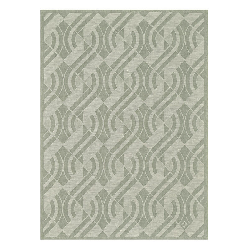 Crystal towel Néo Green 24"x31" 100% linen, , hi-res image number 1