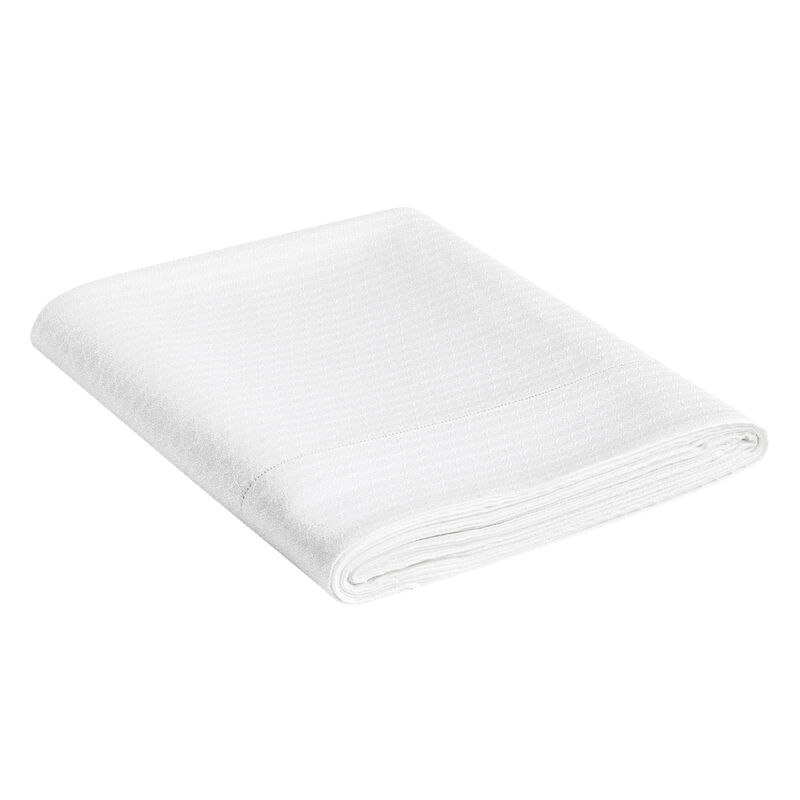 Flat sheet Portofino Withe 114"X118" 100% cotton, , hi-res
