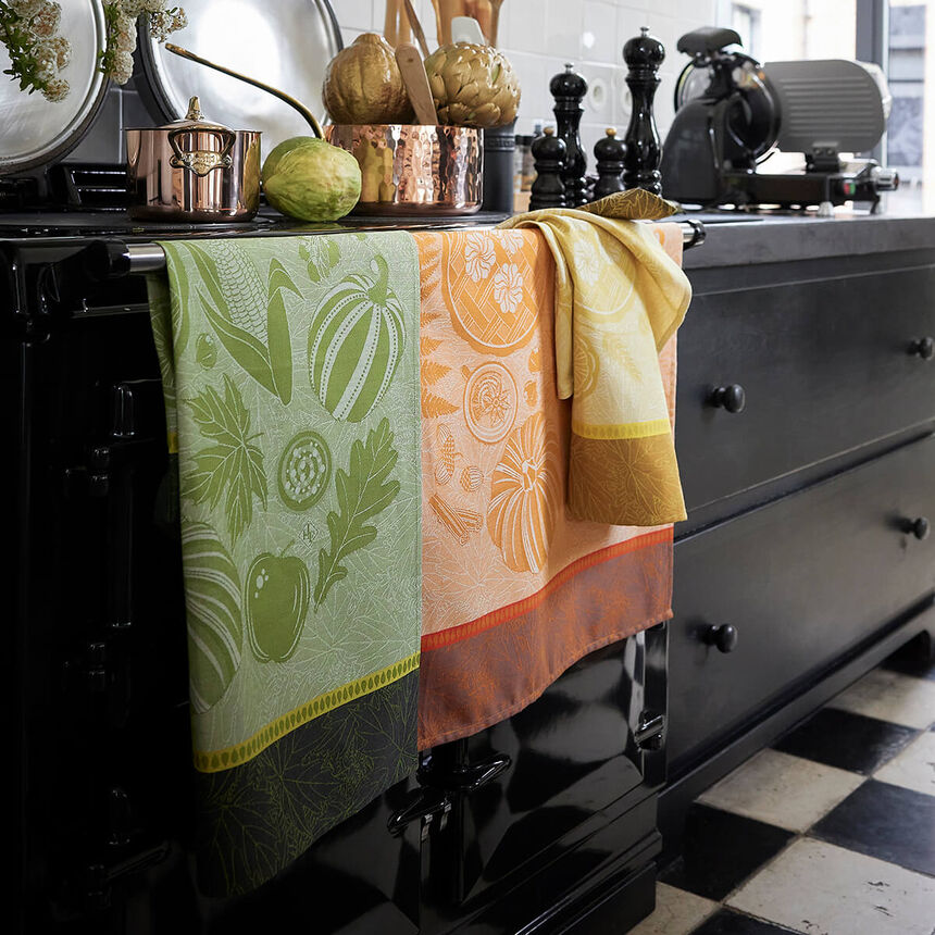 Tea towel Thanksgiving Orange 24"x31" 100% cotton, , hi-res image number 1