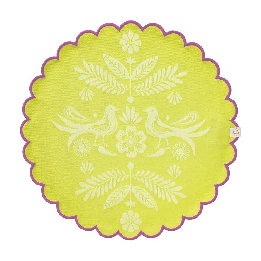 Coated placemat Alegria Green &Oslash;38 100% cotton, , hi-res image number 0