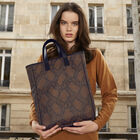 Hand-carried bag Python Marron  100% cotton, acrylic coating. Garnish: Cattle leather, , hi-res image number 6