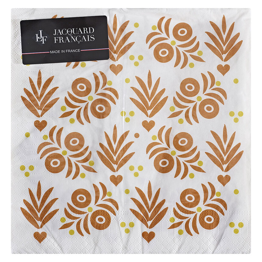 Serviette papier Vent d'ouest Miel 40x40 Papier, , hi-res image number 1