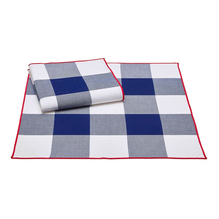 Box Set 2 Placemats Elys&eacute;e Tricolor 19"x14" 100% cotton, , hi-res image number 0